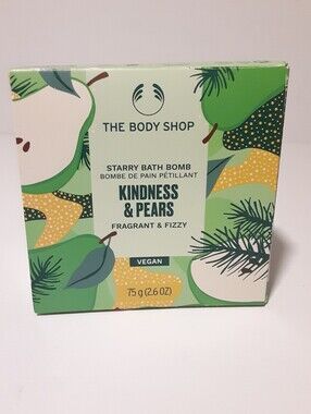 The Body Shop Kindness & Pears Starry Bath Bomb Fragrant Fizzy Discontinued NEW